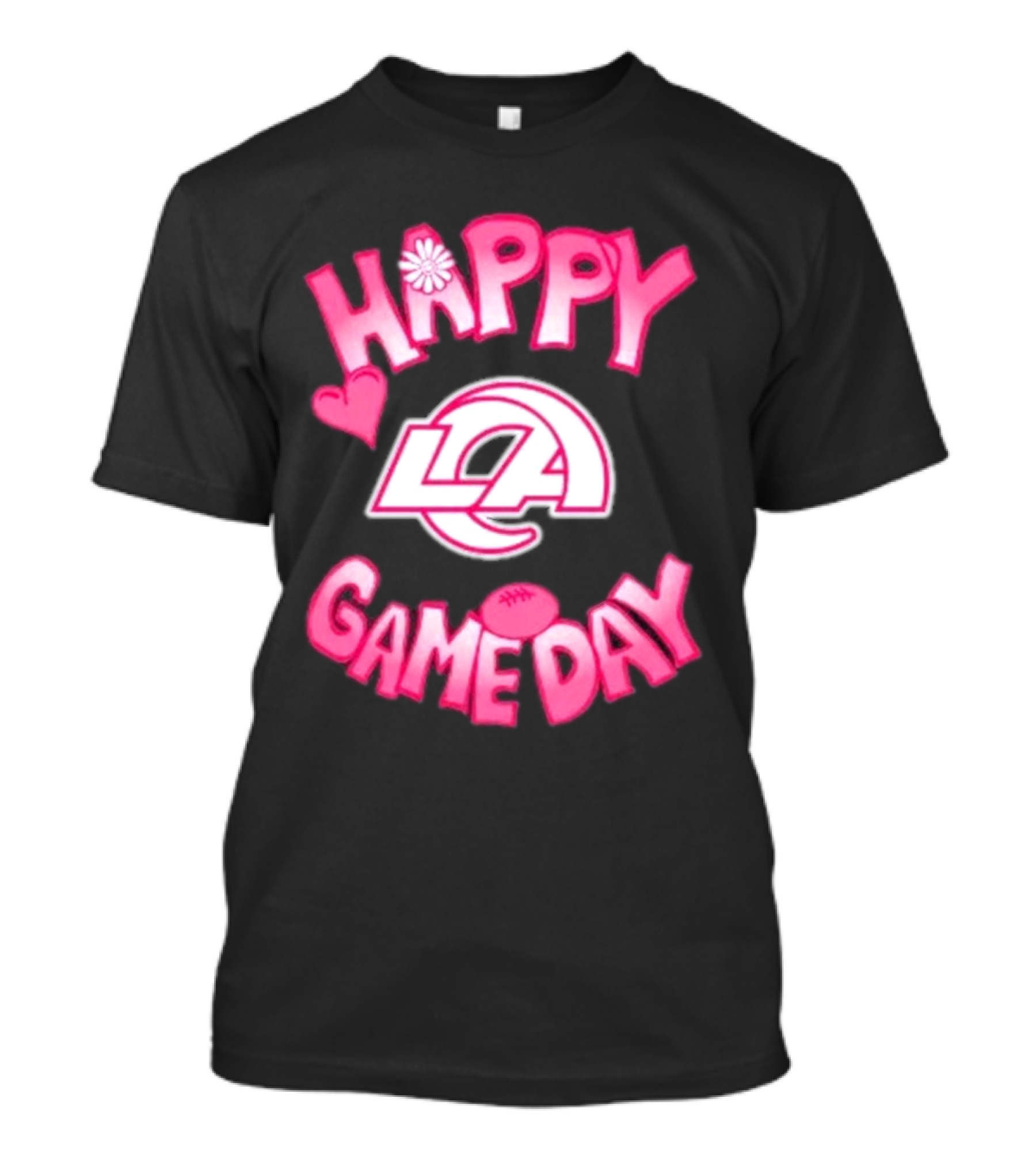 Valentine’s Day Los Angeles Rams Happy Gameday 2025 LARams Football Love T-Shirt