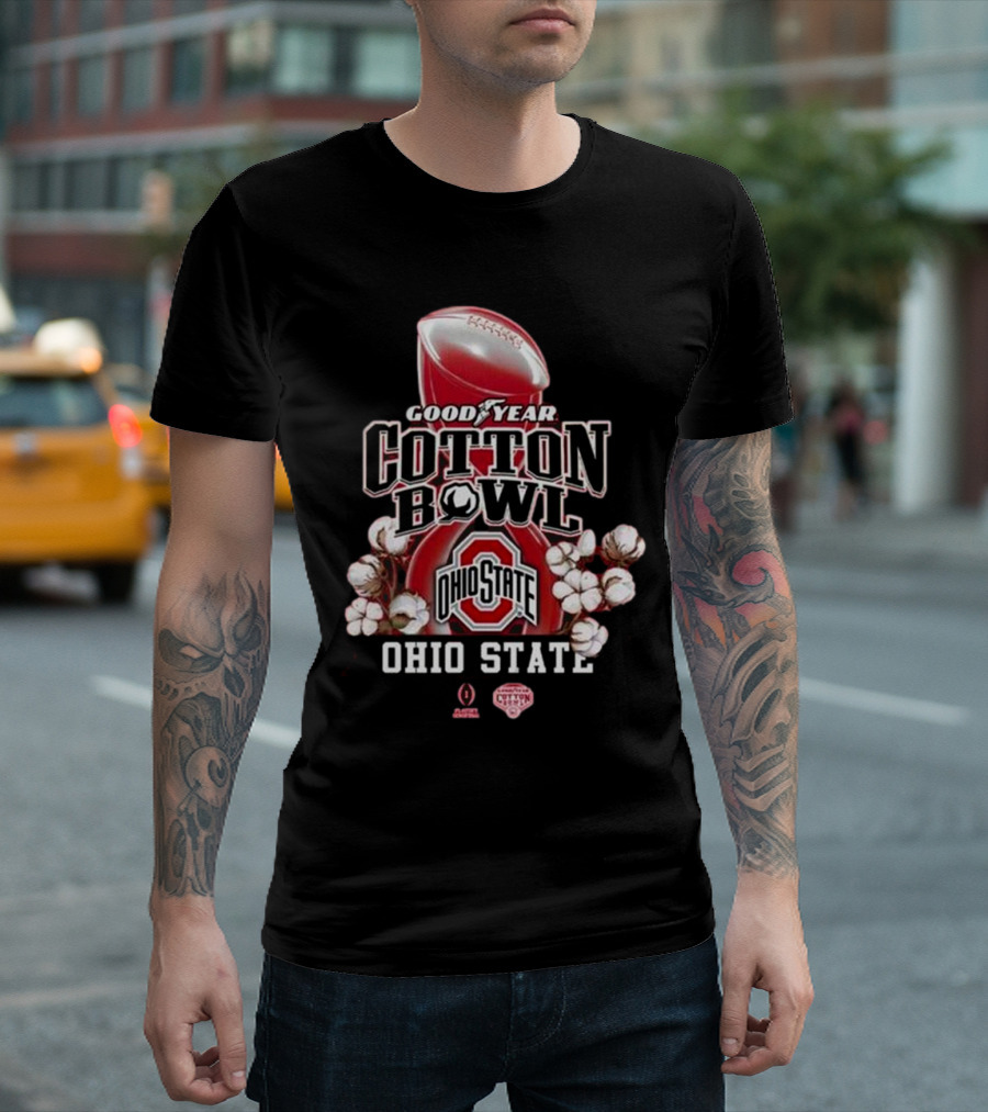 Ohio State Football Goodyear Cotton Bowl Champions Ohio State Cup 2025 NCAA T-Shirt