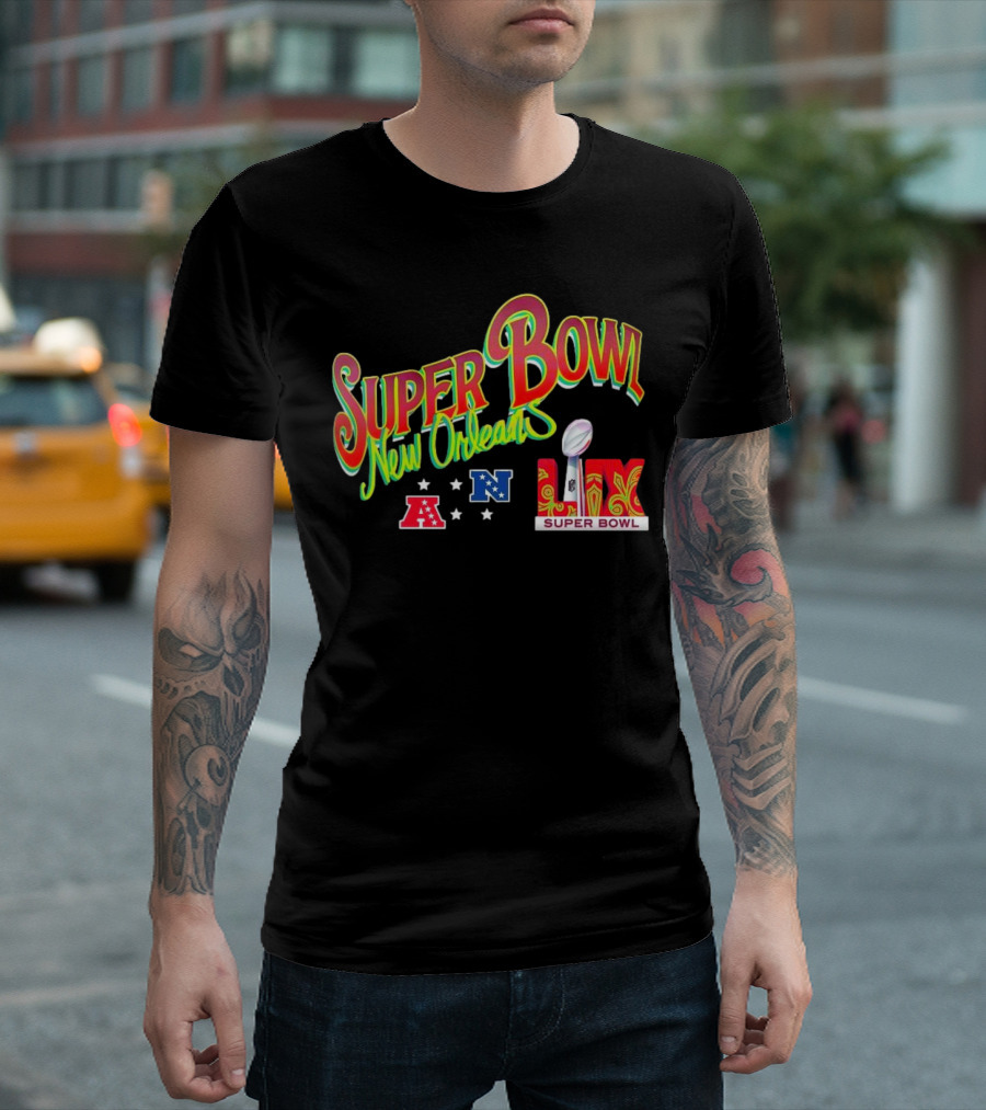 Super Bowl New Orleans LIV NFC Vs AFC Football 2025 T-Shirt