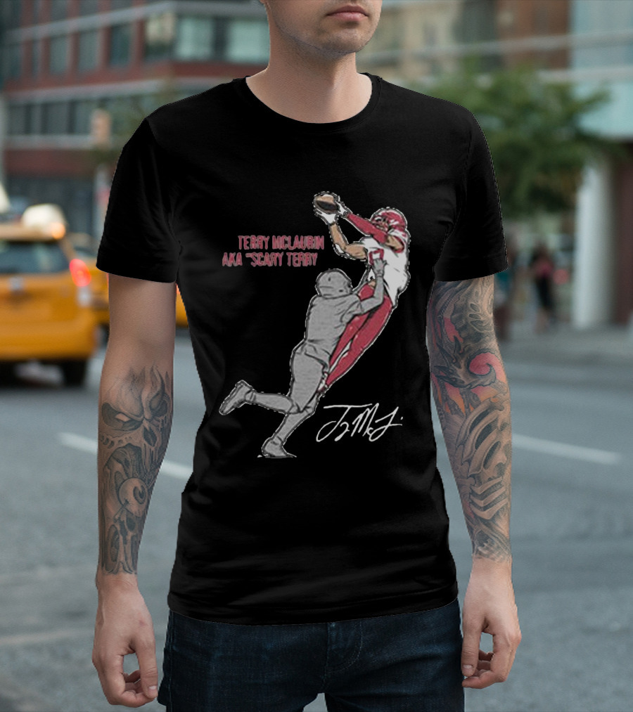 Terry McLaurin AKA Scary Terry Catch Signature T-Shirt