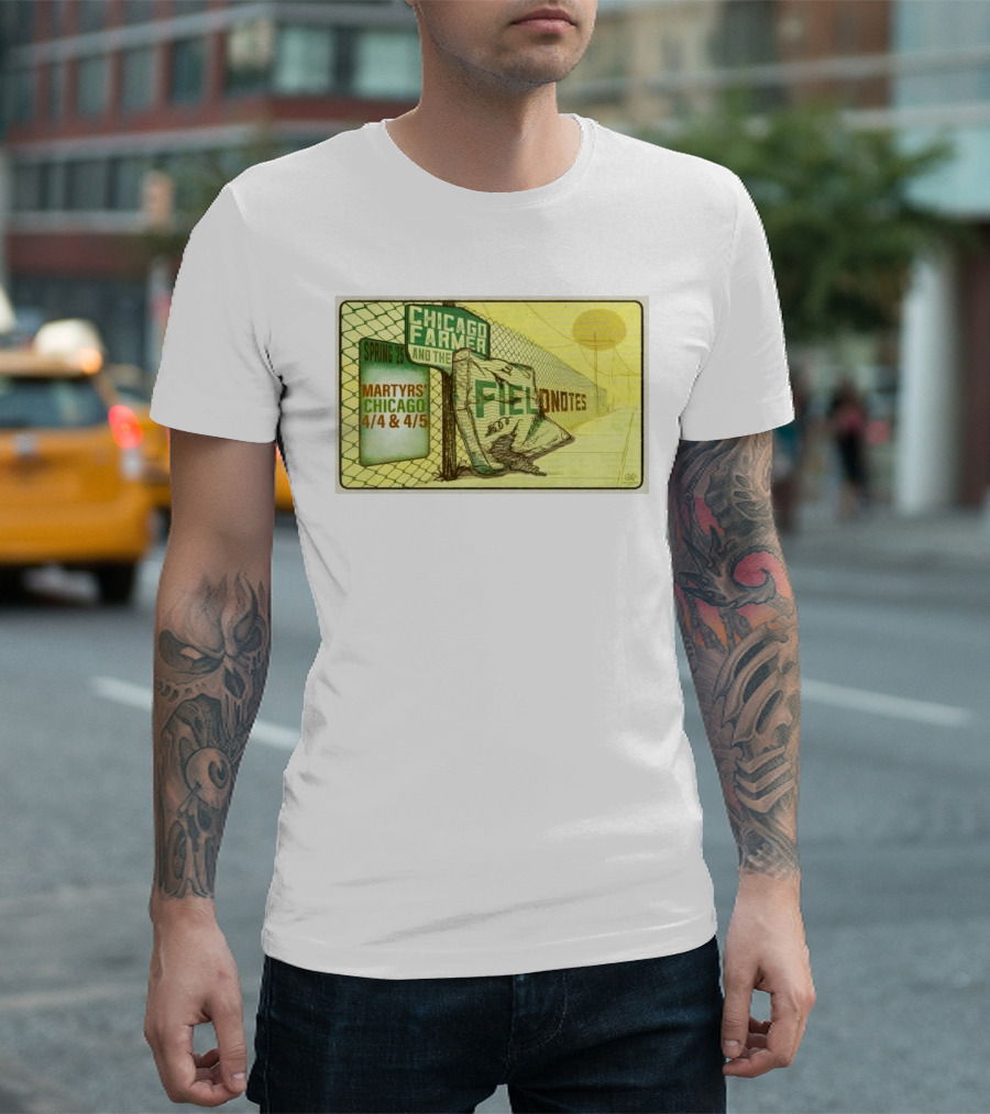 Chicago Farmer and the Field Notes Spring '25 Martyrs Chicago 4/4 and 4/5 T-Shirt