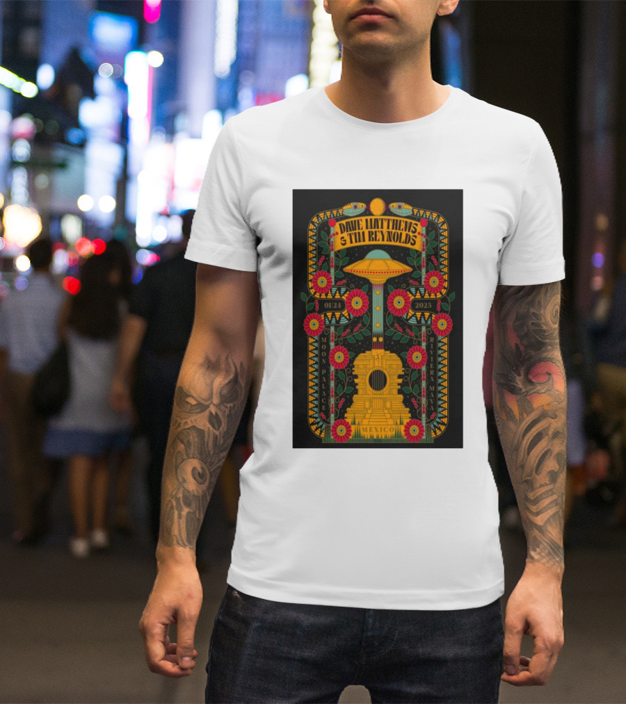 Dave Matthews Tim Reynolds Moon Palace Riviera Maya 0124 2025 Mexico T-Shirt