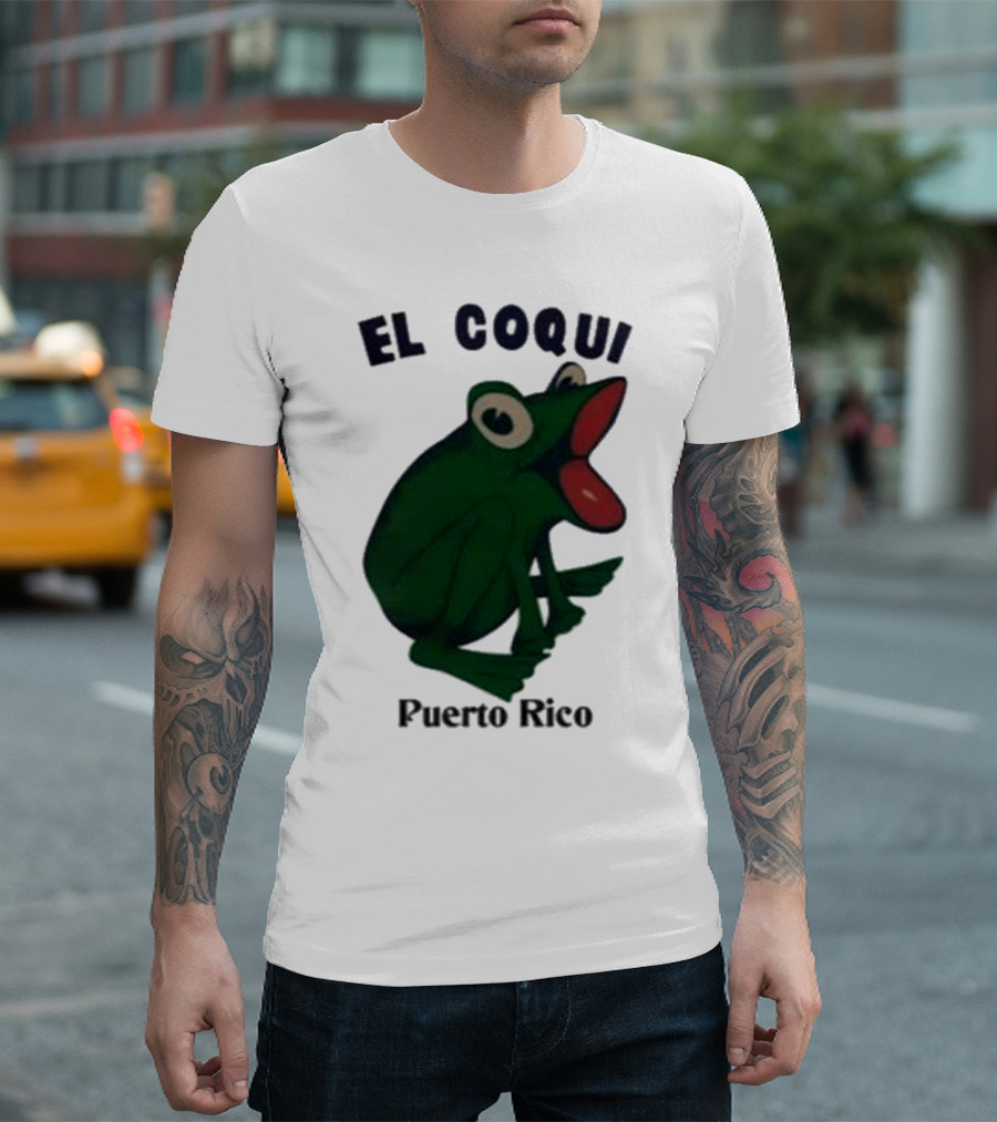 Dios Bunny El Coqui Puerto Rico Frog T-Shirt