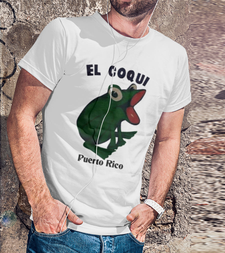 Dios Bunny El Coqui Puerto Rico Frog T-Shirt