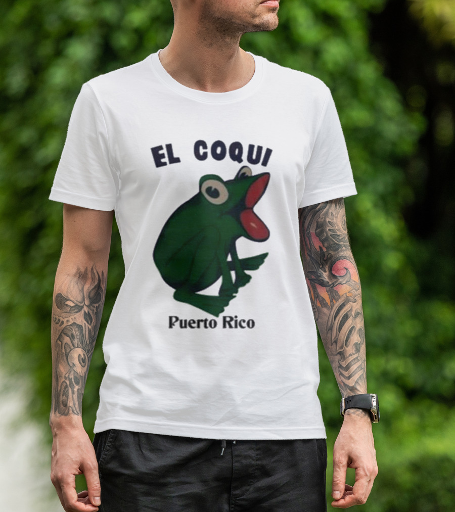 Dios Bunny El Coqui Puerto Rico Frog T-Shirt