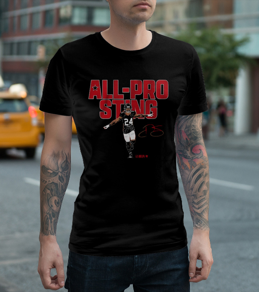 Derek Stingley Jr All-Pro Sting Number 24 Football Player T-Shirt