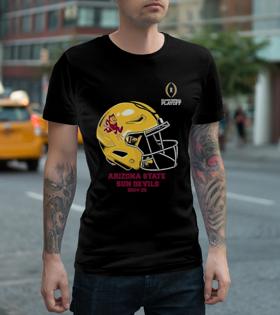 College Football Playoff 2024-25 Arizona State Sun Devils Helmet T-Shirt