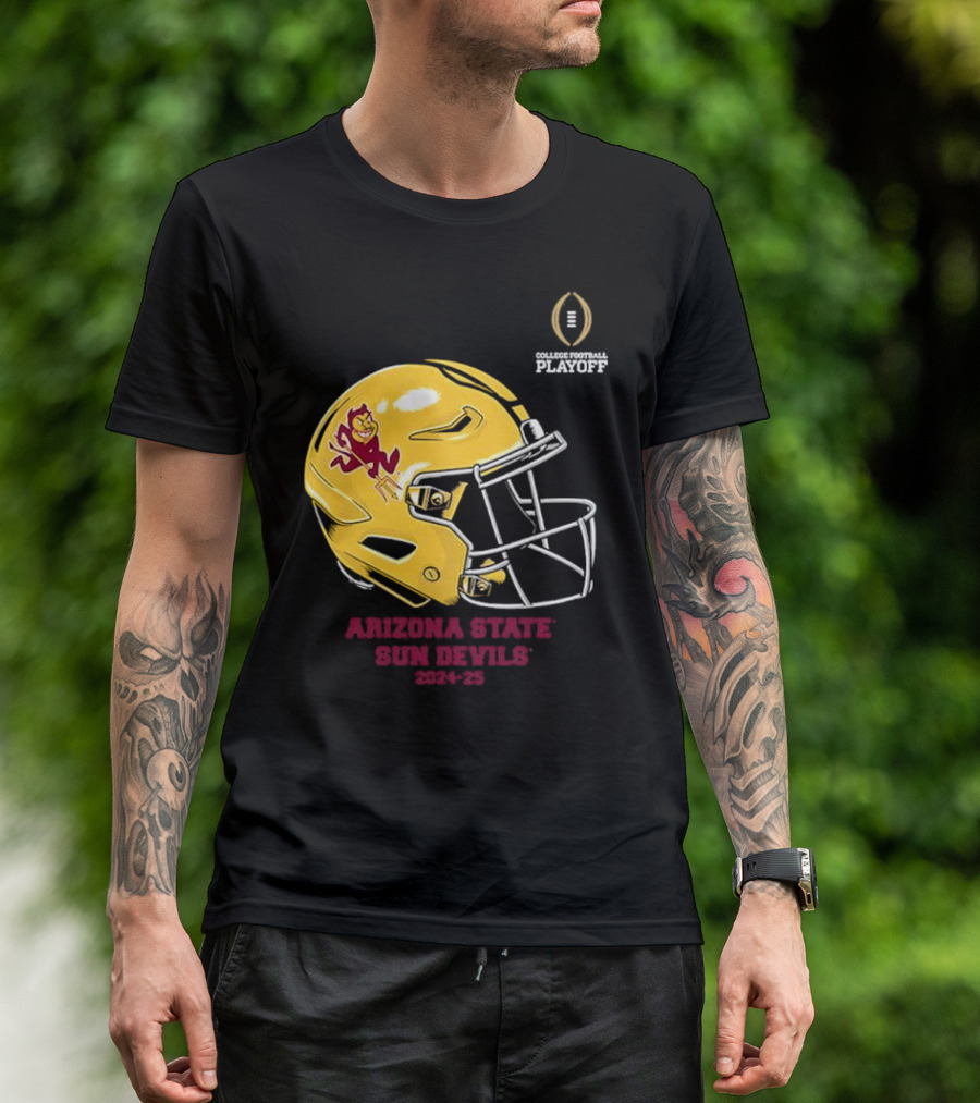 College Football Playoff 2024-25 Arizona State Sun Devils Helmet T-Shirt