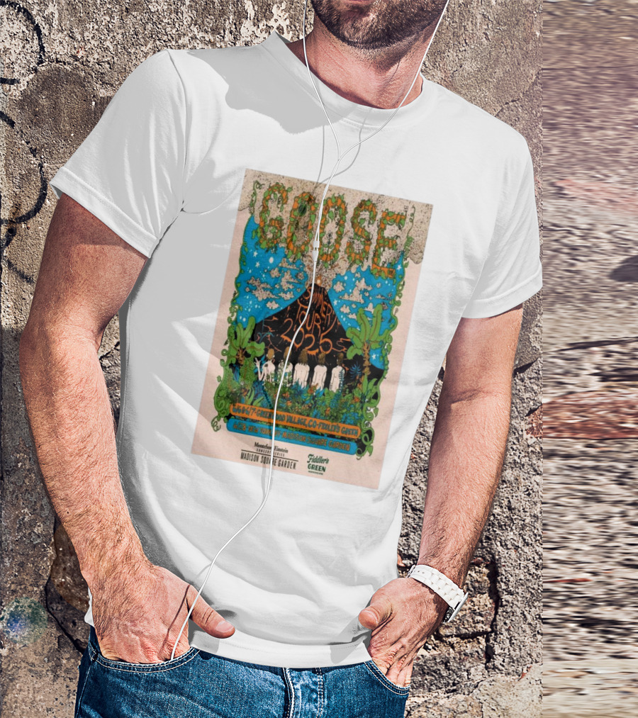 GOOSE Summer Tour 2025 Greenwood Village CO Fiddler's Green June 6th-7th Madison Square Garden Moonrise Encore T-Shirt