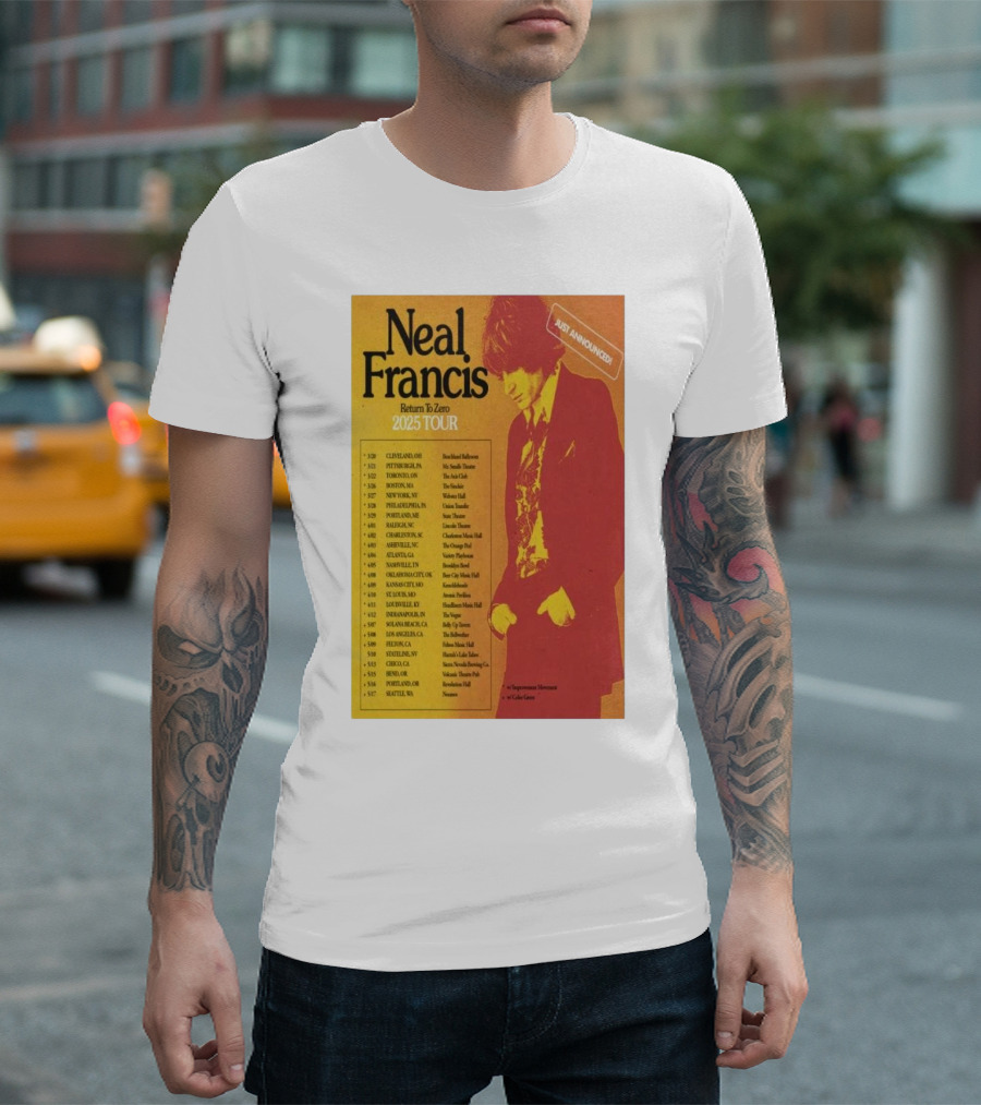 Neal Francis Return To Zero 2025 Tour Just Announced T-Shirt