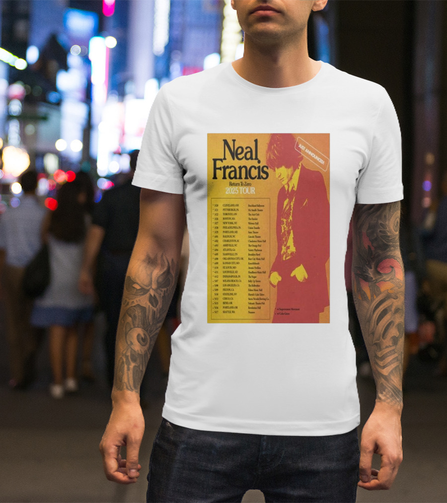 Neal Francis Return To Zero 2025 Tour Just Announced T-Shirt