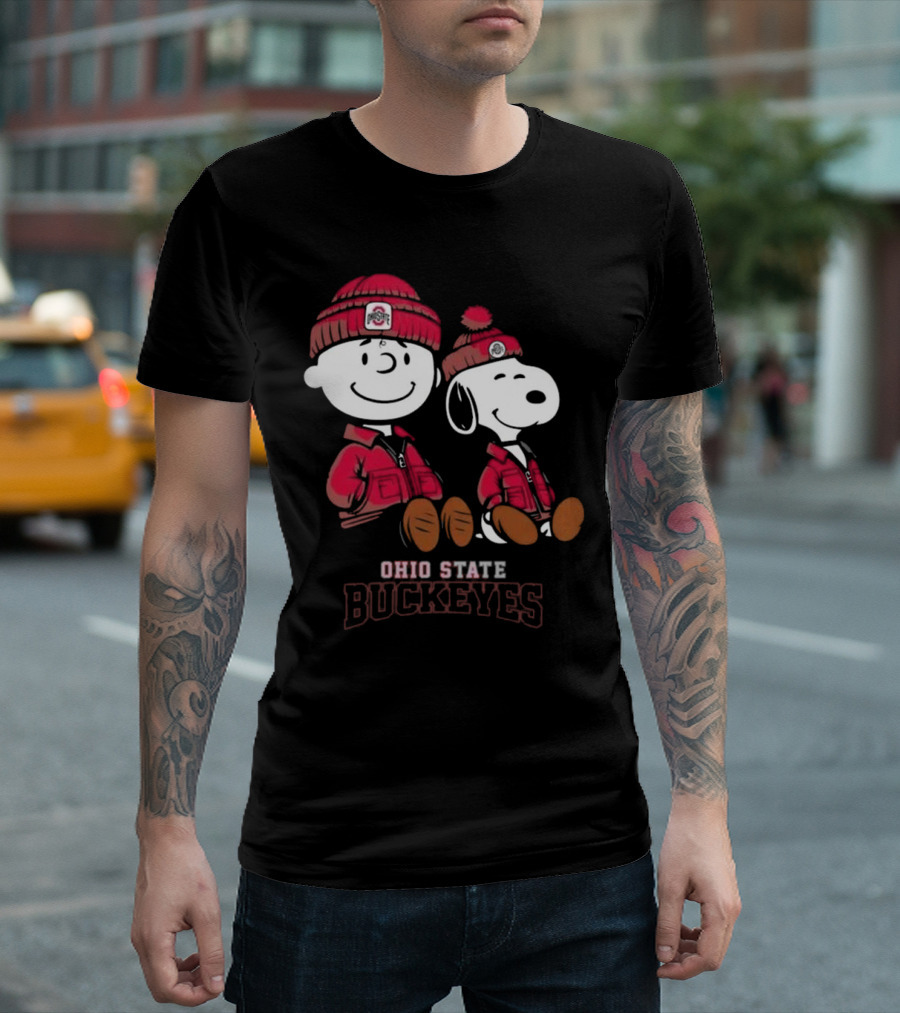 Ohio State Buckeyes Snoopy Peanut Football Team 2025 T-Shirt