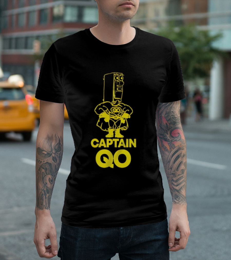 Captain QO Superhero The Big Bang Theory Comic T-Shirt