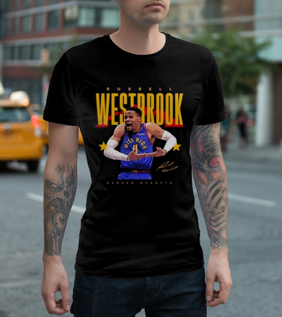 Russell Westbrook Mile High Denver Nuggets Signature T-Shirt