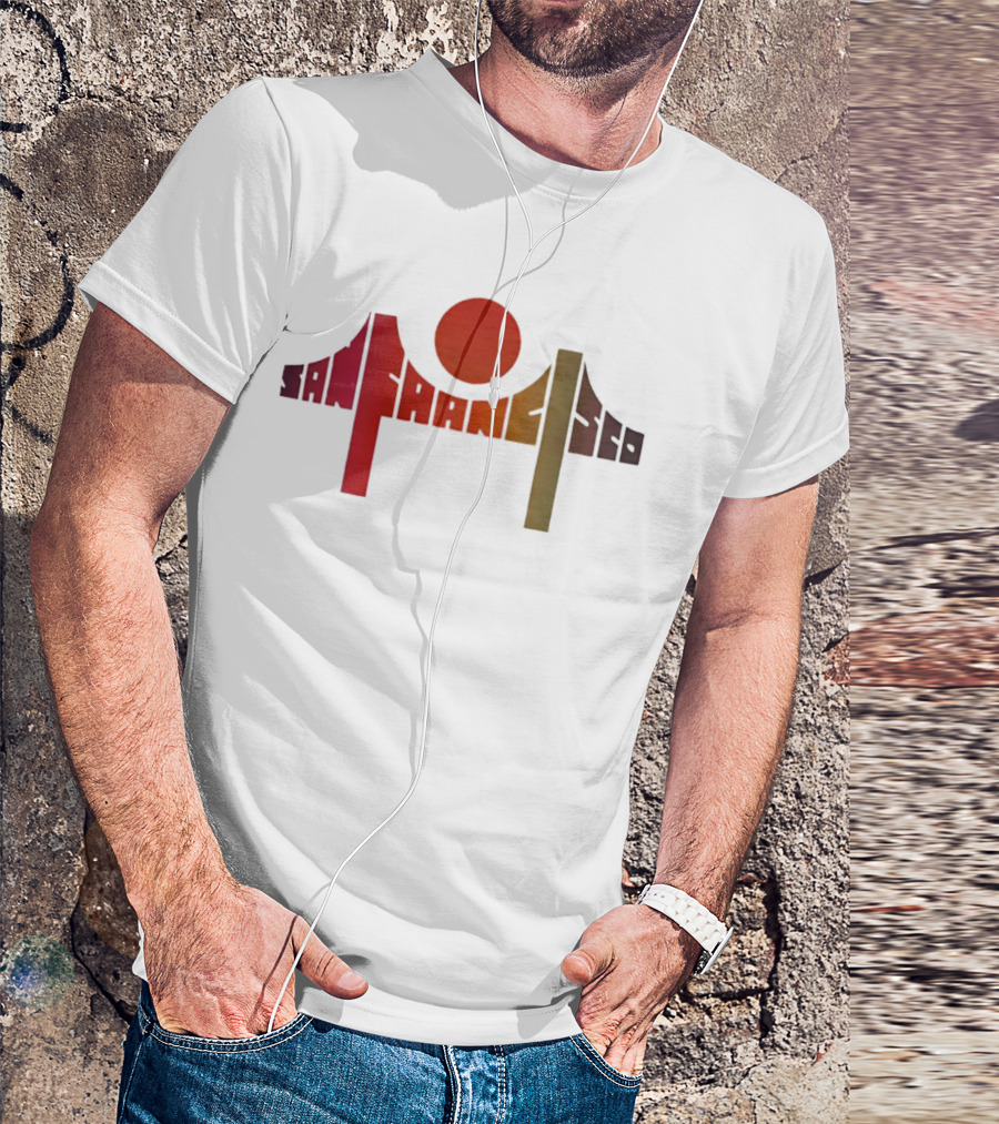 Death Proof Arlene San Francisco Golden Gate Bridge Sun T-Shirt