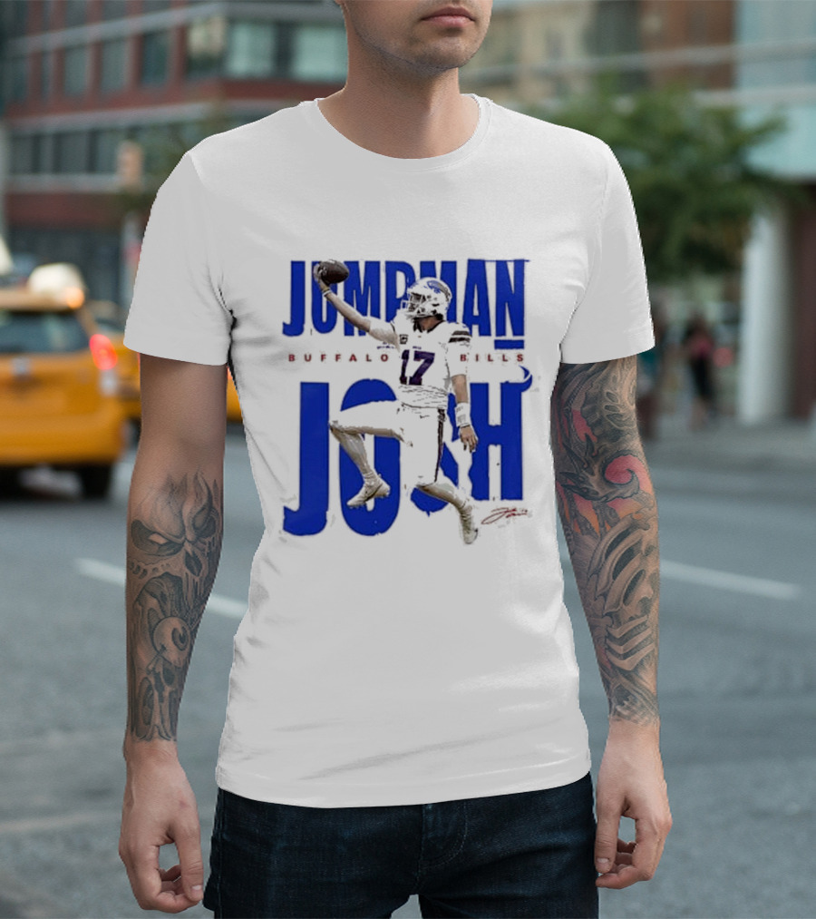 JUMPMAN JOSH BUFFALO BILLS 17 Signature T-Shirt