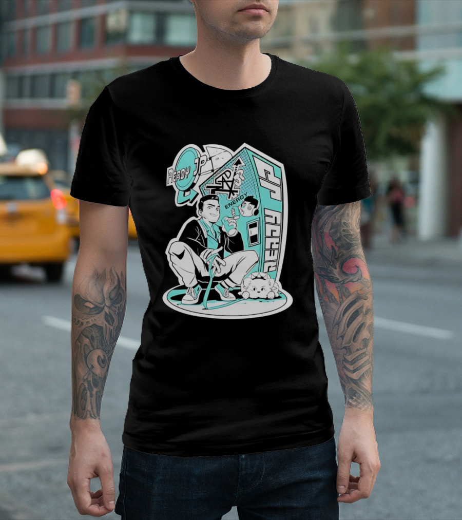 Ready JP Energy Machine Retro Style Oponok T-Shirt