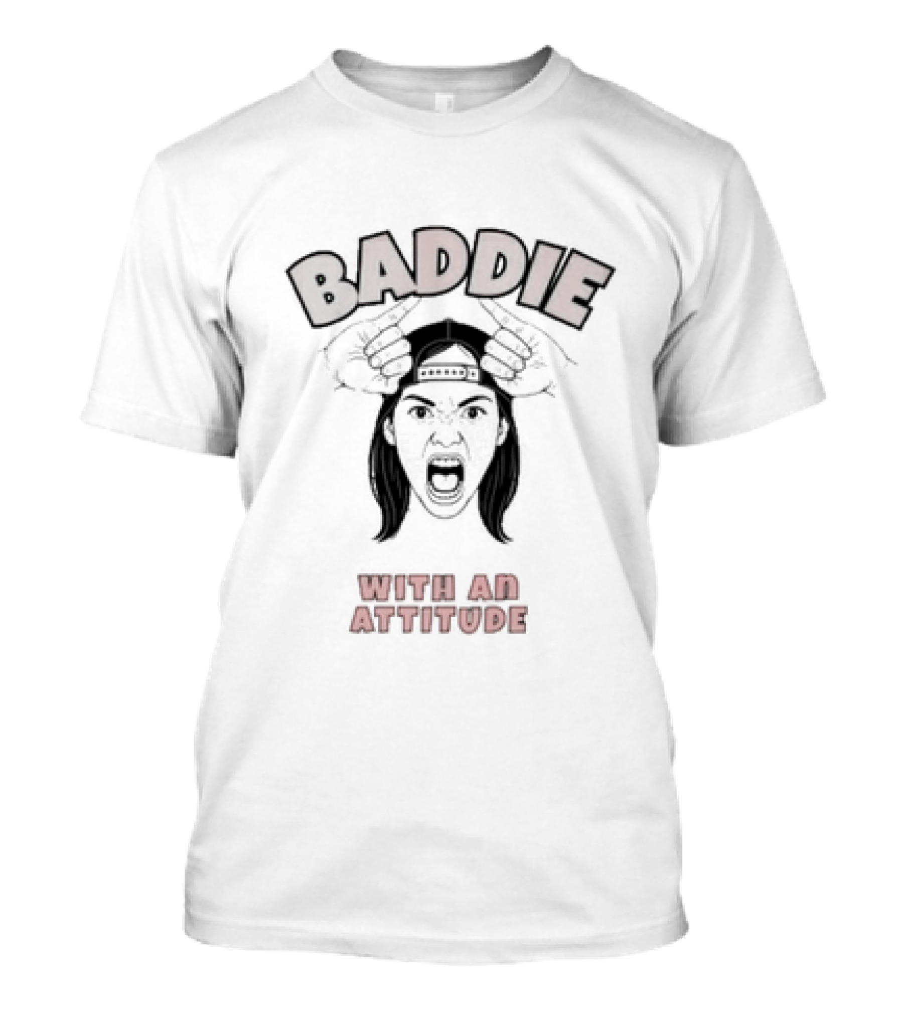 Baddie With An Attitude Bulldog Graphic T-Shirt