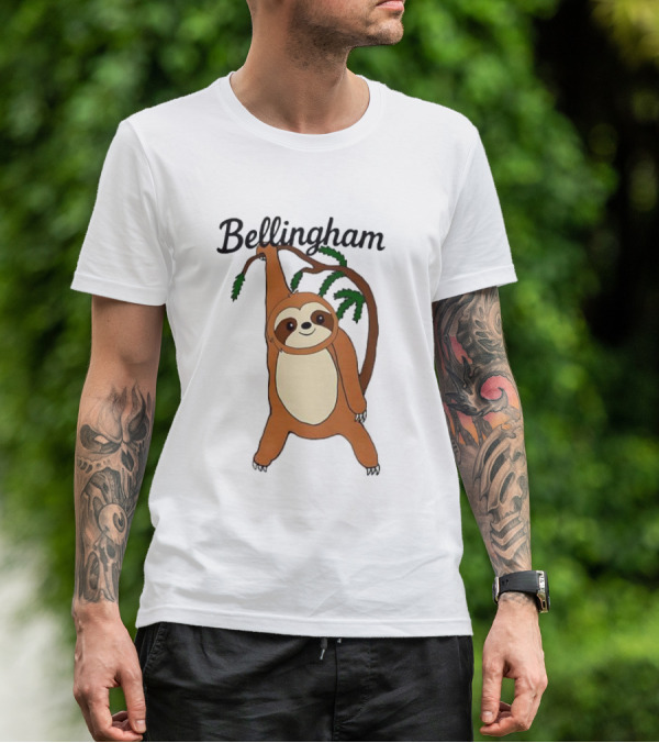 Bellingham Sloth Hanging From Tree Branch T-Shirt