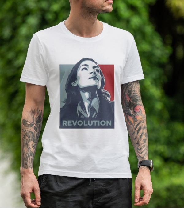 Alexandria Ocasio-Cortez AOC Revolution Inspiration T-Shirt