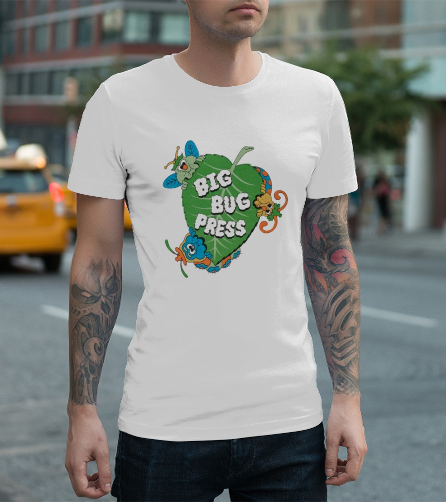Big Bug Press Leafy Lunchtime Cute Cartoon Characters T-Shirt
