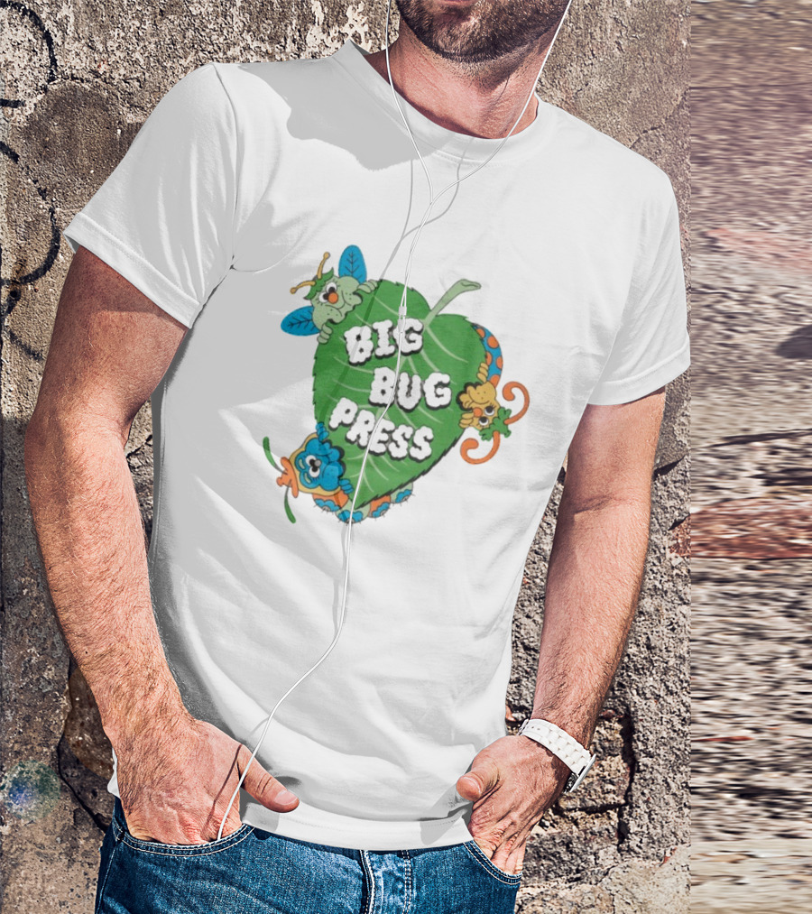 Big Bug Press Leafy Lunchtime Cute Cartoon Characters T-Shirt