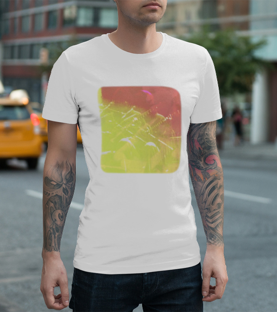 Big Thief Live At Revolution Hal Multicolored Guitar Overlay T-Shirt