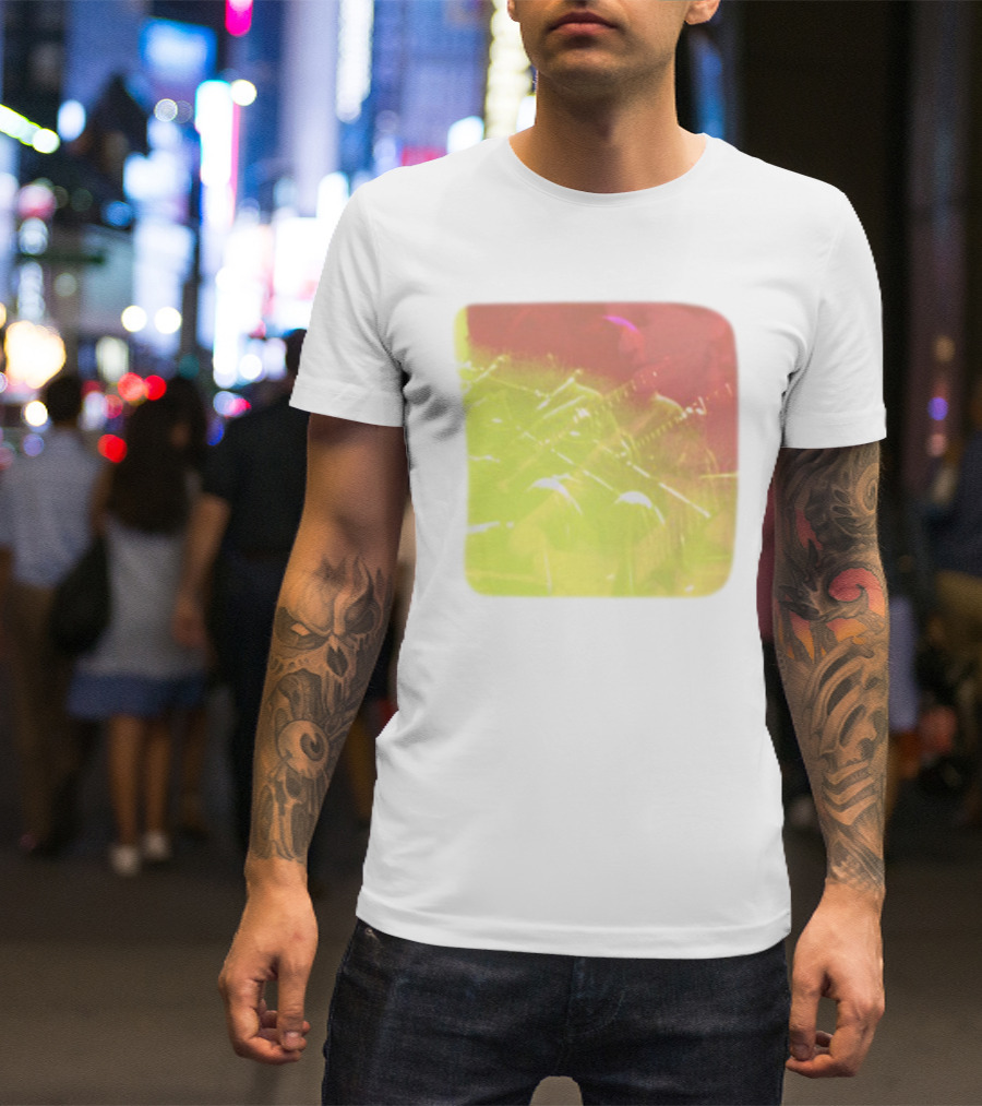 Big Thief Live At Revolution Hal Multicolored Guitar Overlay T-Shirt
