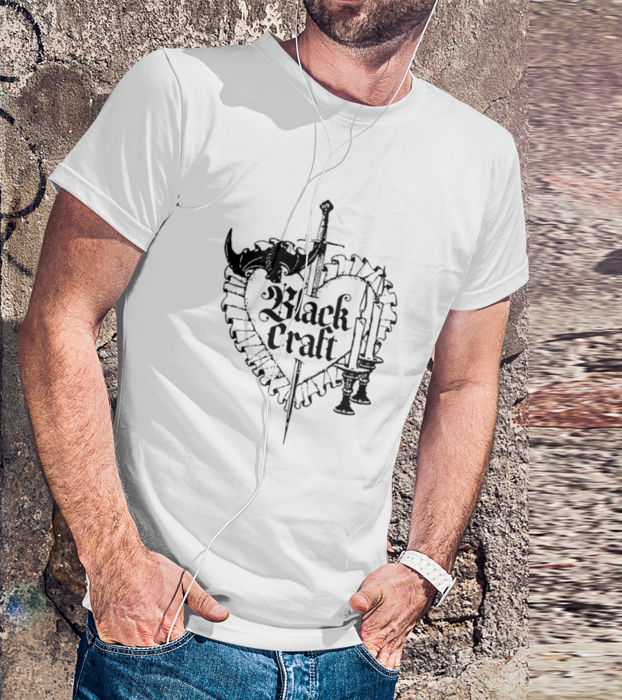 Blackcraft Cult Dagger Heart With Candles And Roses T-Shirt