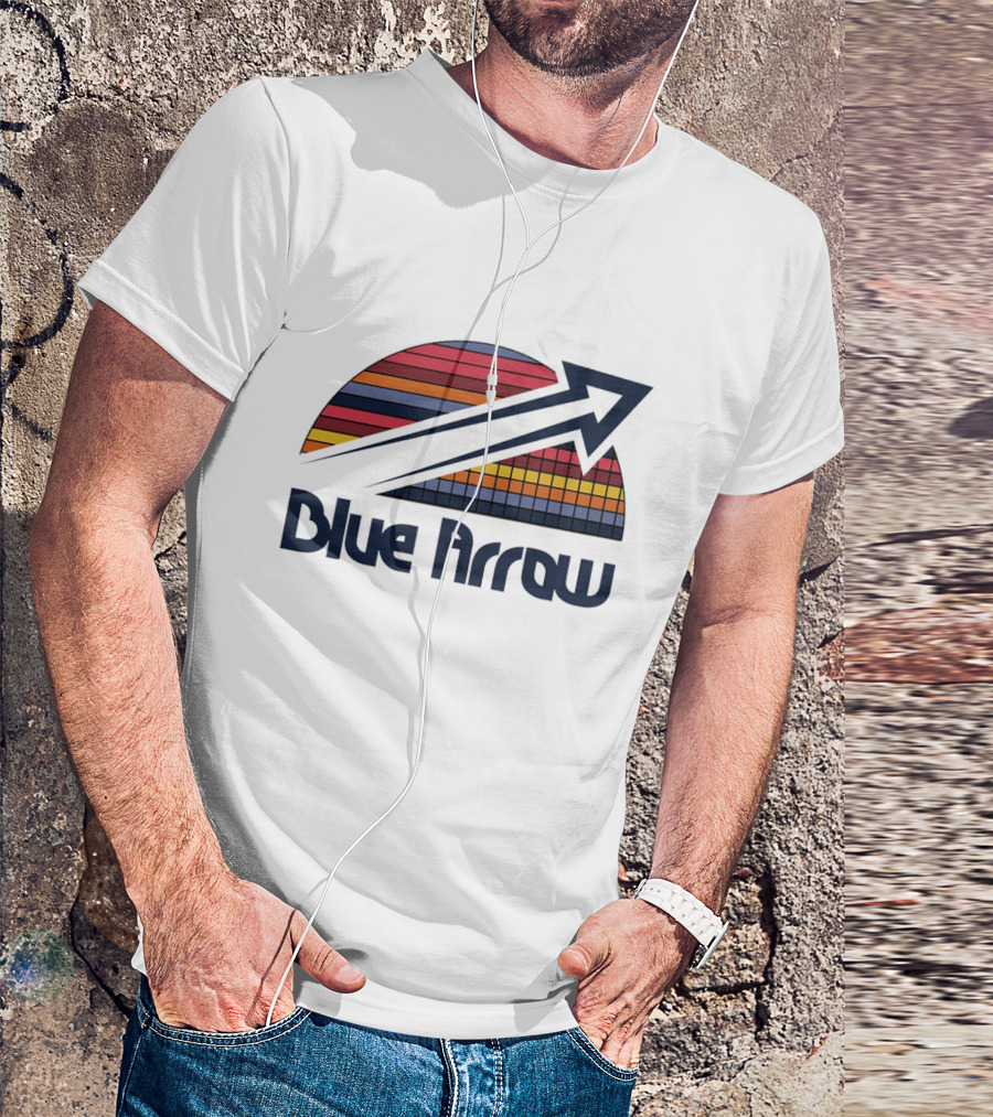 Blue Arrow Denver Nuggets Skyline 2025 T-Shirt
