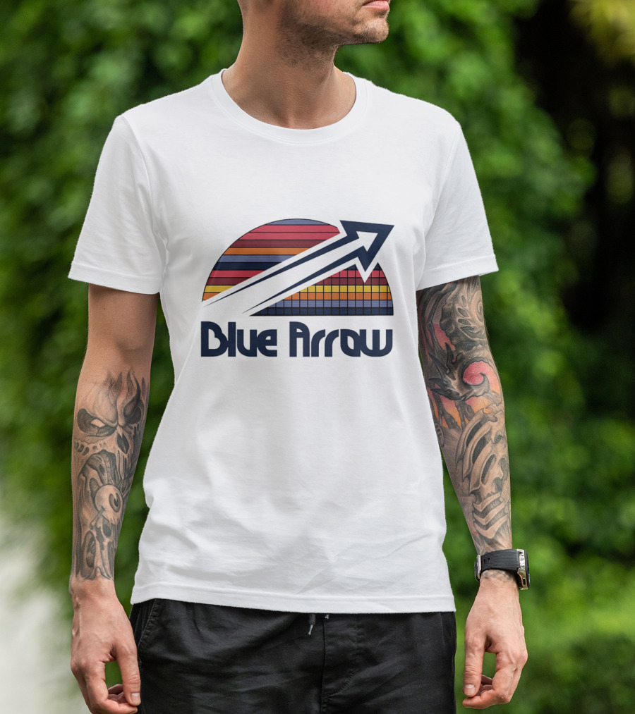 Blue Arrow Denver Nuggets Skyline 2025 T-Shirt