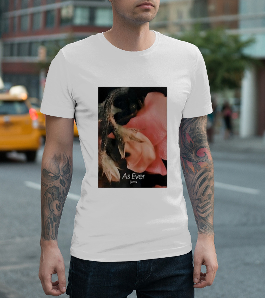 As Ever Jams 02 Pink Floral Close-Up T-Shirt