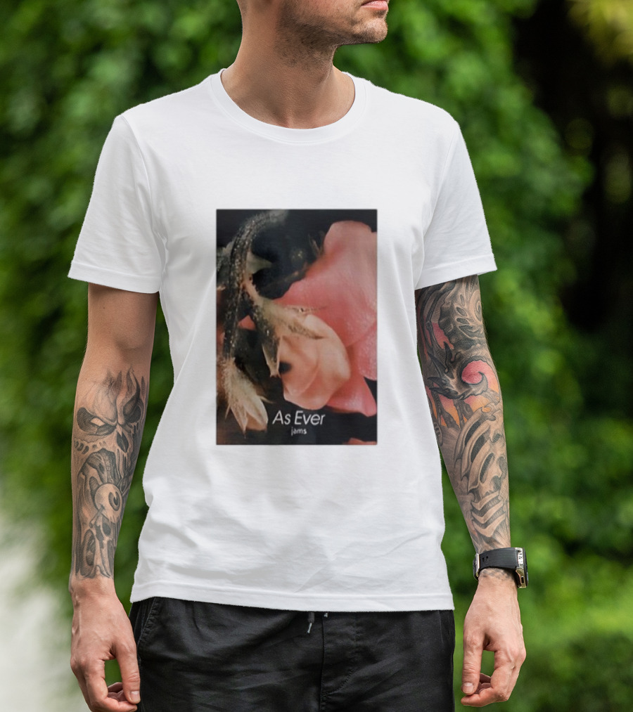 As Ever Jams 02 Pink Floral Close-Up T-Shirt