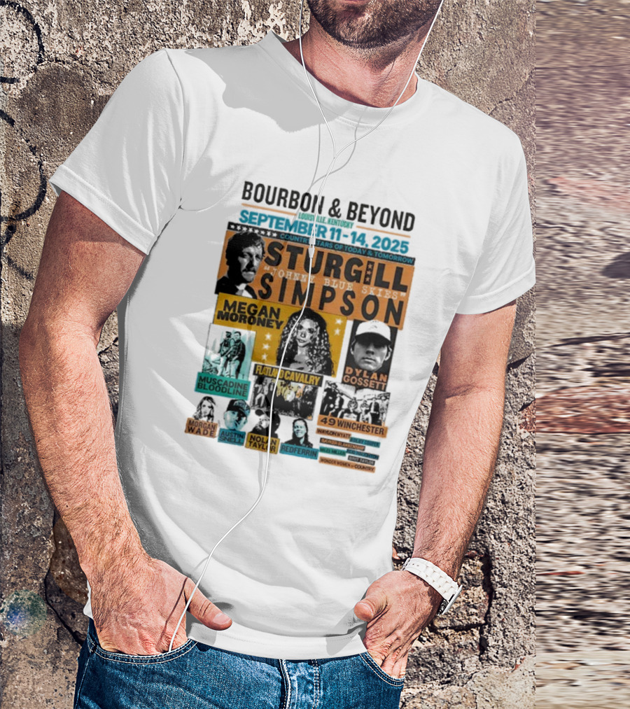 Bourbon & Beyond 2025 Louisville Kentucky Sturgill Simpson Megan Moroney Flatland Cavalry September 11-14 Country Stars T-Shirt
