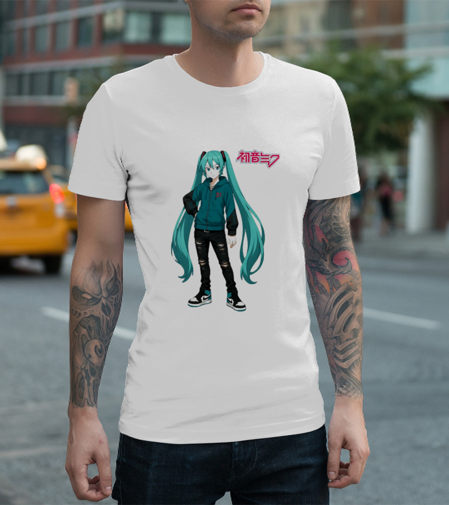 初音ミク Atlanta Miku Character T-Shirt
