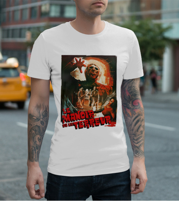 Le Manoir De La Terreur Horror Art T-Shirt