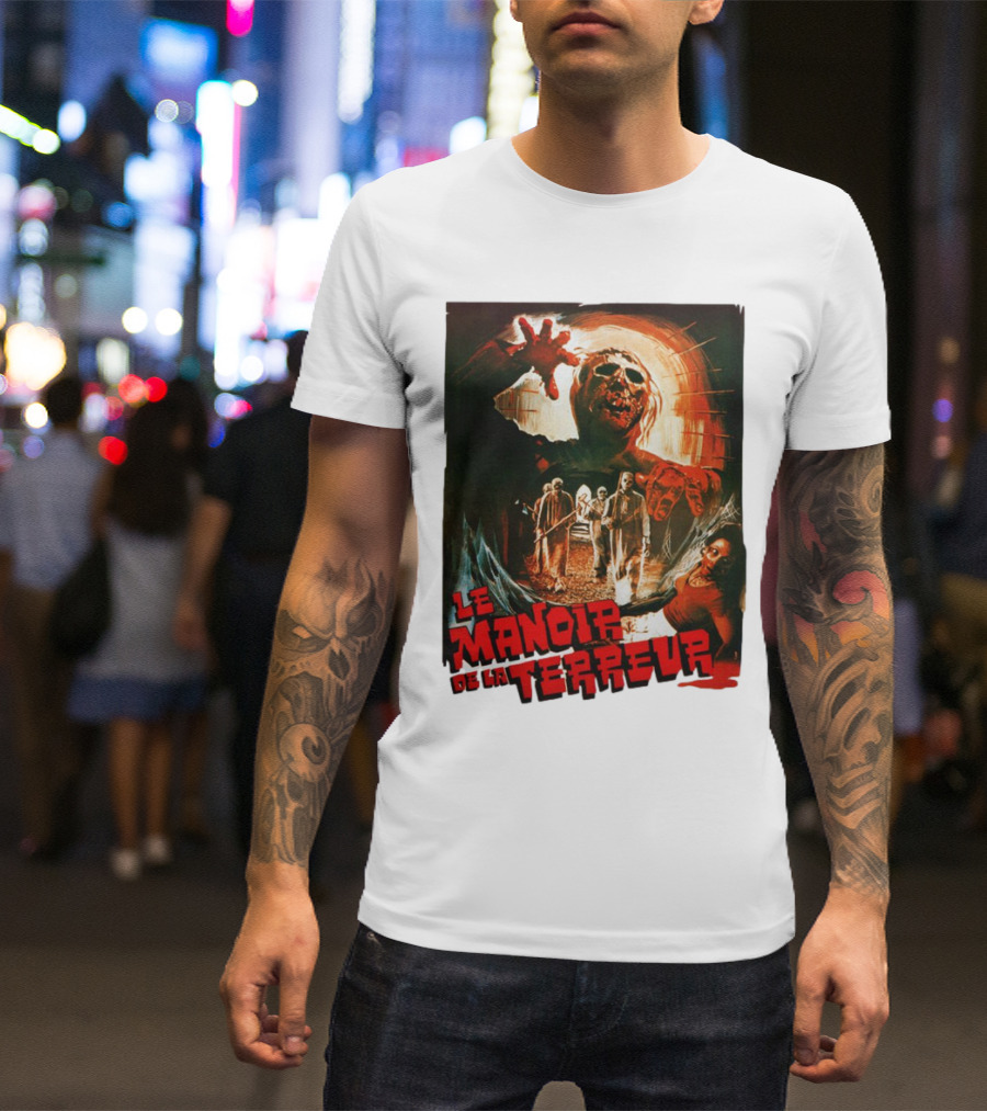 Le Manoir De La Terreur Horror Art T-Shirt