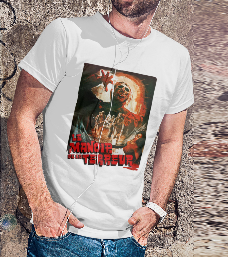 Le Manoir De La Terreur Horror Art T-Shirt