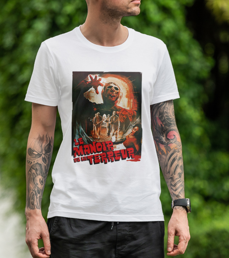 Le Manoir De La Terreur Horror Art T-Shirt