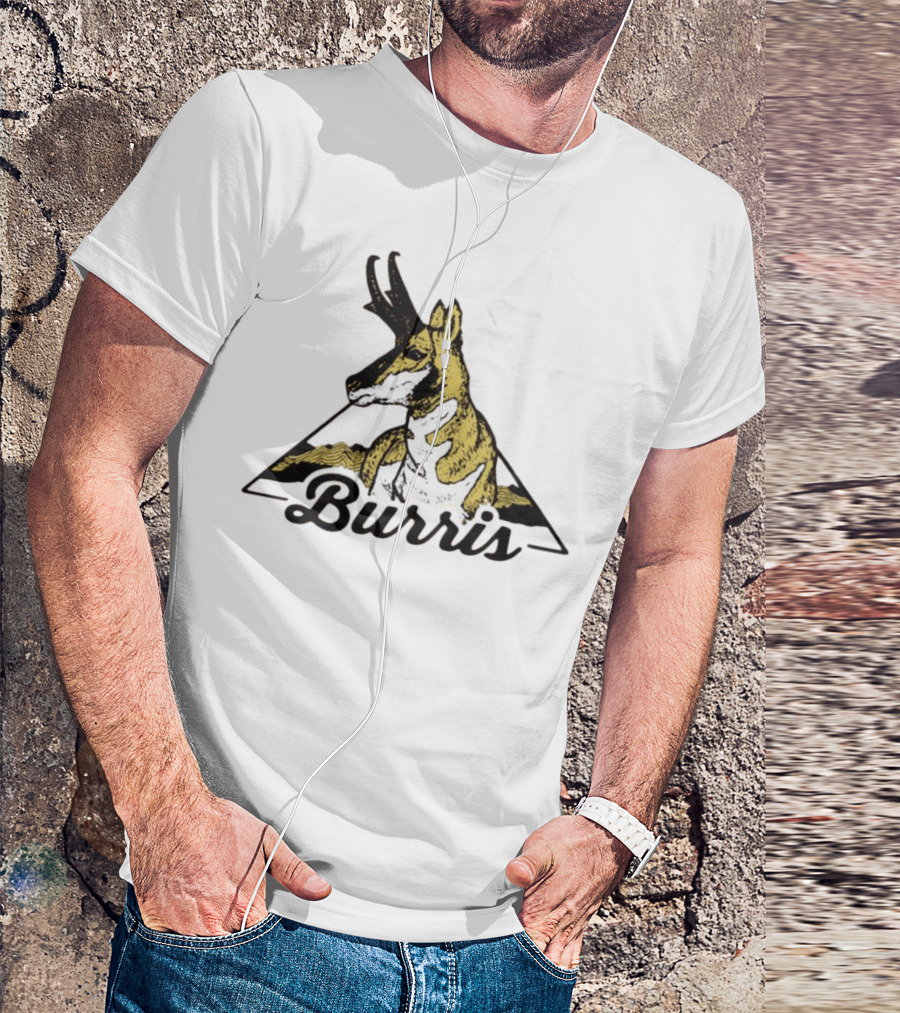Burris 24 Antelope Triangle Retro Graphic T-Shirt
