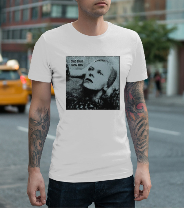 David Bowie Hunky Dory Album Cover Iconic 1971 Retro Style T-Shirt