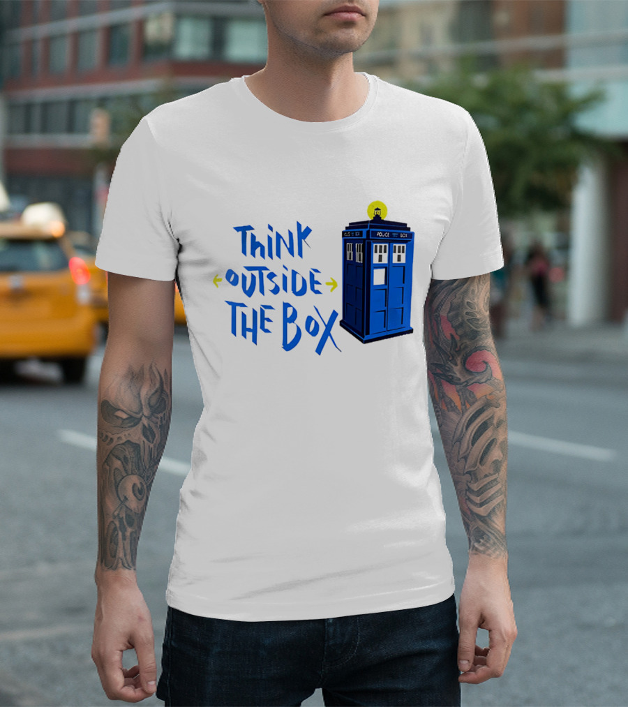 Think Outside the Box Doctor Who Tardis T-Shirt