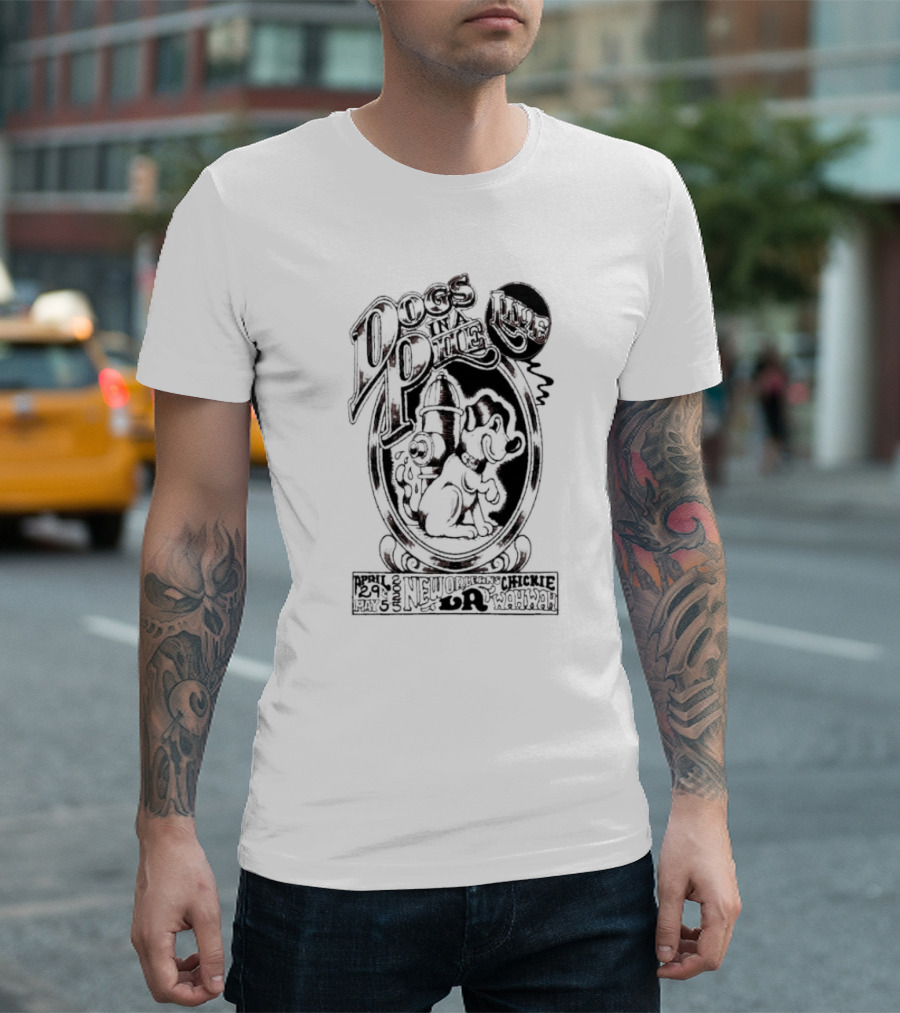 Dogs In A Pile 2023 New Orleans LA Chickie Wah Wah Event T-Shirt