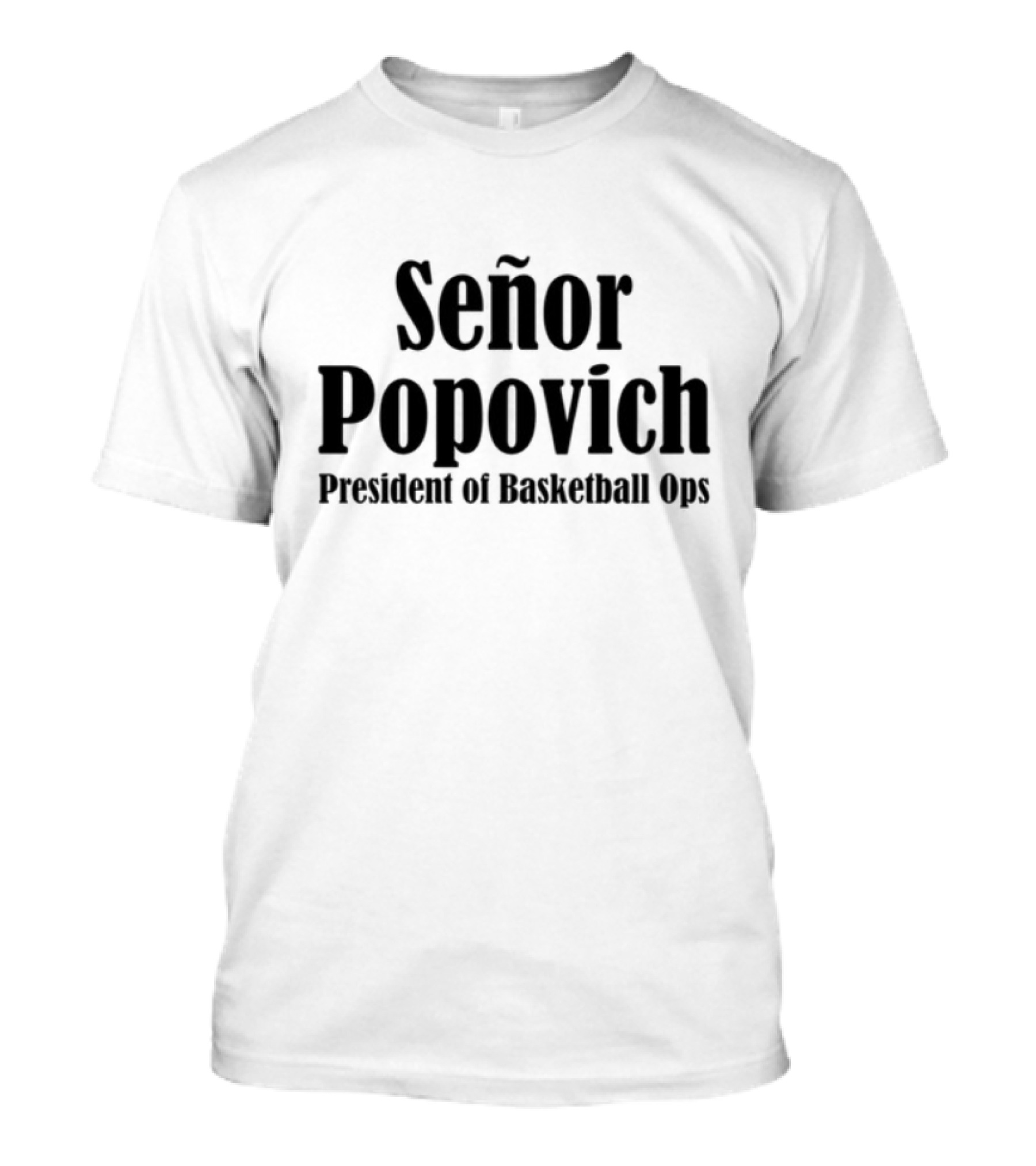 El Jefe Señor Popovich President Of Baseball Classic Retro Text T-Shirt
