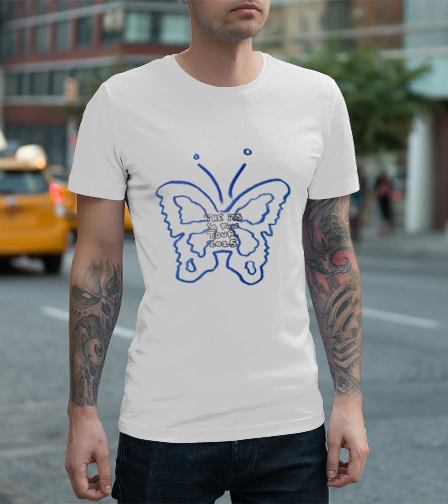Girls Like Boys Who Listen To Grace Enger Blue Butterfly T-Shirt