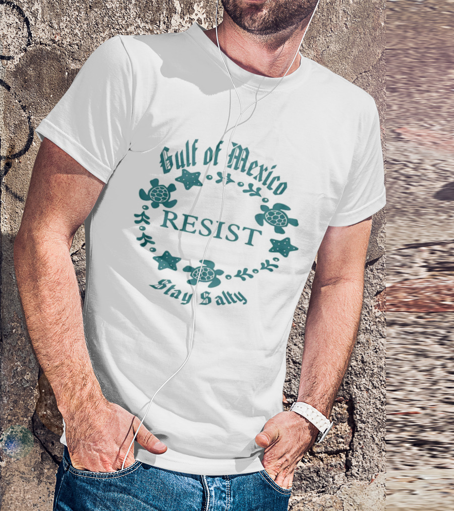 Gulf Of Mexico Resist Stay Salty Turtle T-Shirt