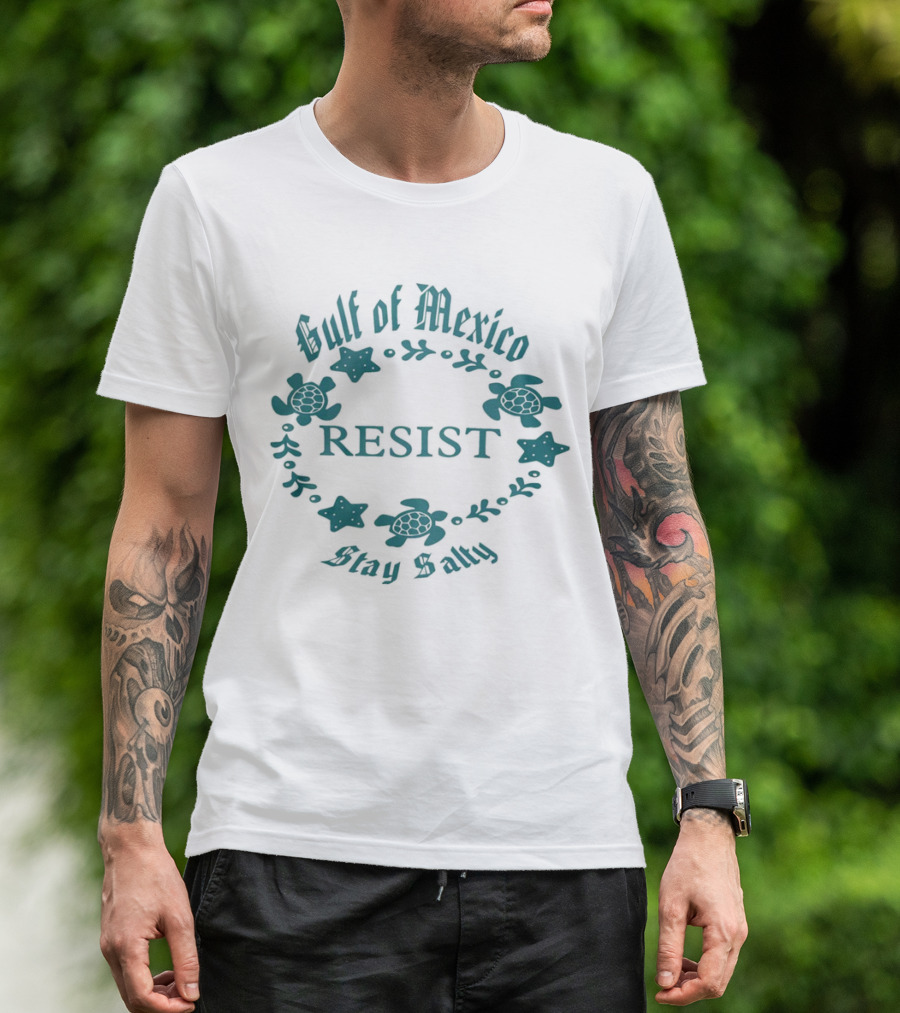 Gulf Of Mexico Resist Stay Salty Turtle T-Shirt