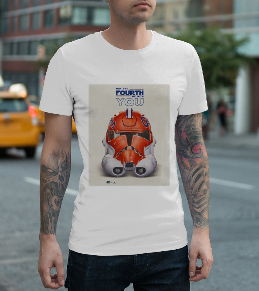 May the Fourth Be with You Florida Gators Helmet T-Shirt