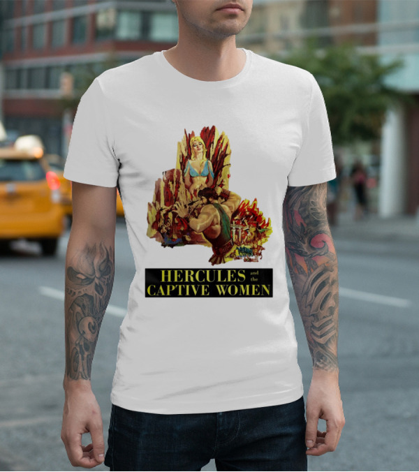 Hercules And The Captive Women Classic Movie Vintage Art T-Shirt