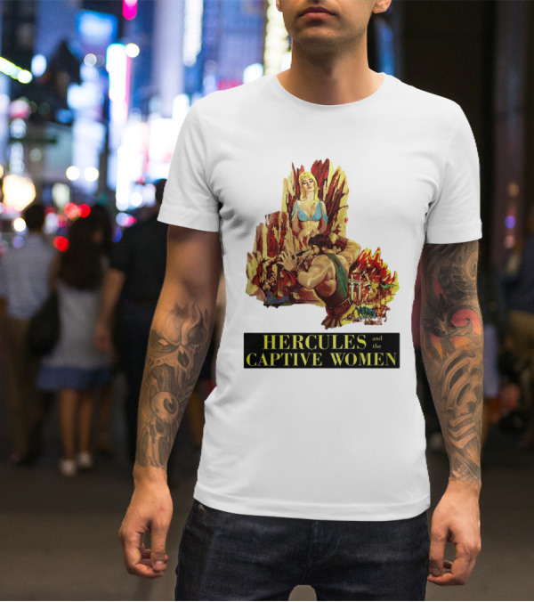 Hercules And The Captive Women Classic Movie Vintage Art T-Shirt